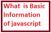  basic intruction of javascript