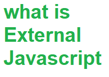 what is External Javascript